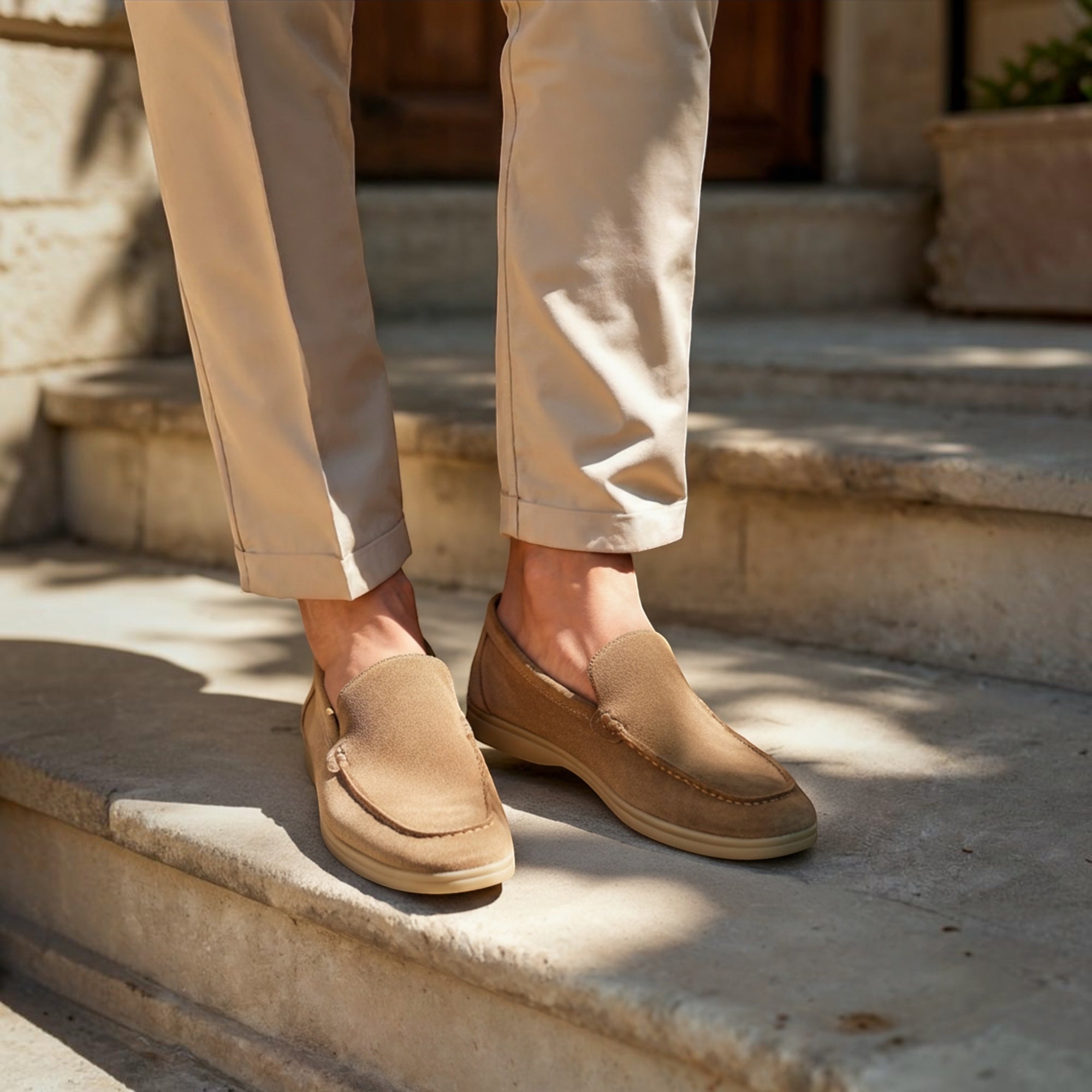 Ellmont London | Men's Soft Suede Slip On Loafers Premium Fit