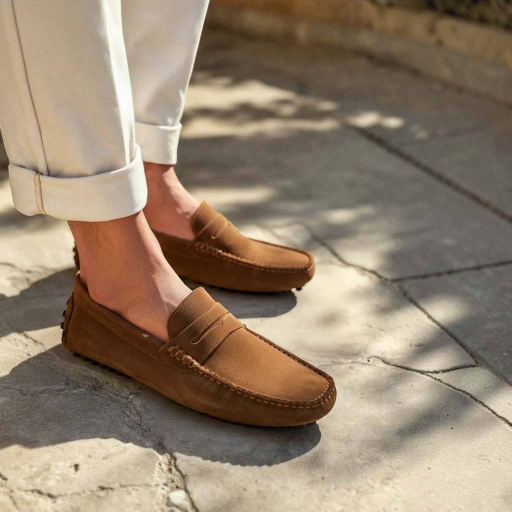 Ellmont London | Men's Leather Insole Suede Slip-On Loafers