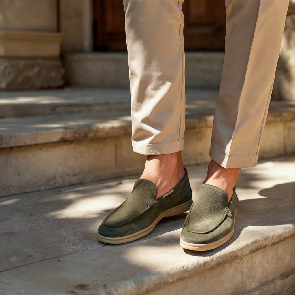 Ellmont London | Men's Soft Suede Slip On Loafers Premium Fit