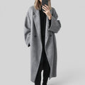 Ellmont London | Women's Trench Coat Long Oversized Warm Button-Up Coat