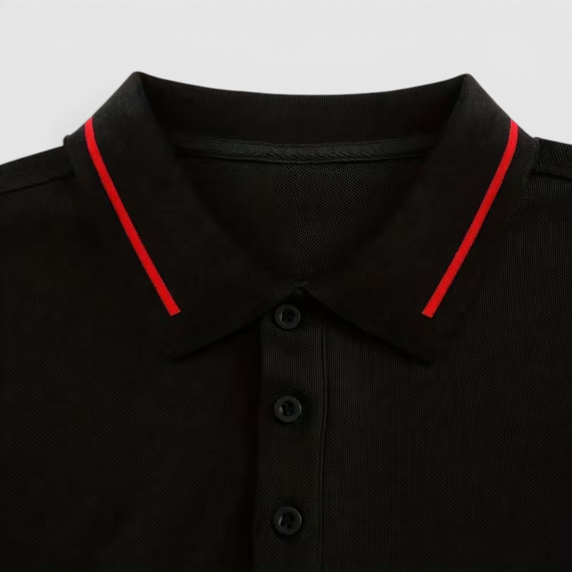 Isaac | Men's Casual Polo Shirt Long Sleeve Rib-Knit Everyday Wear