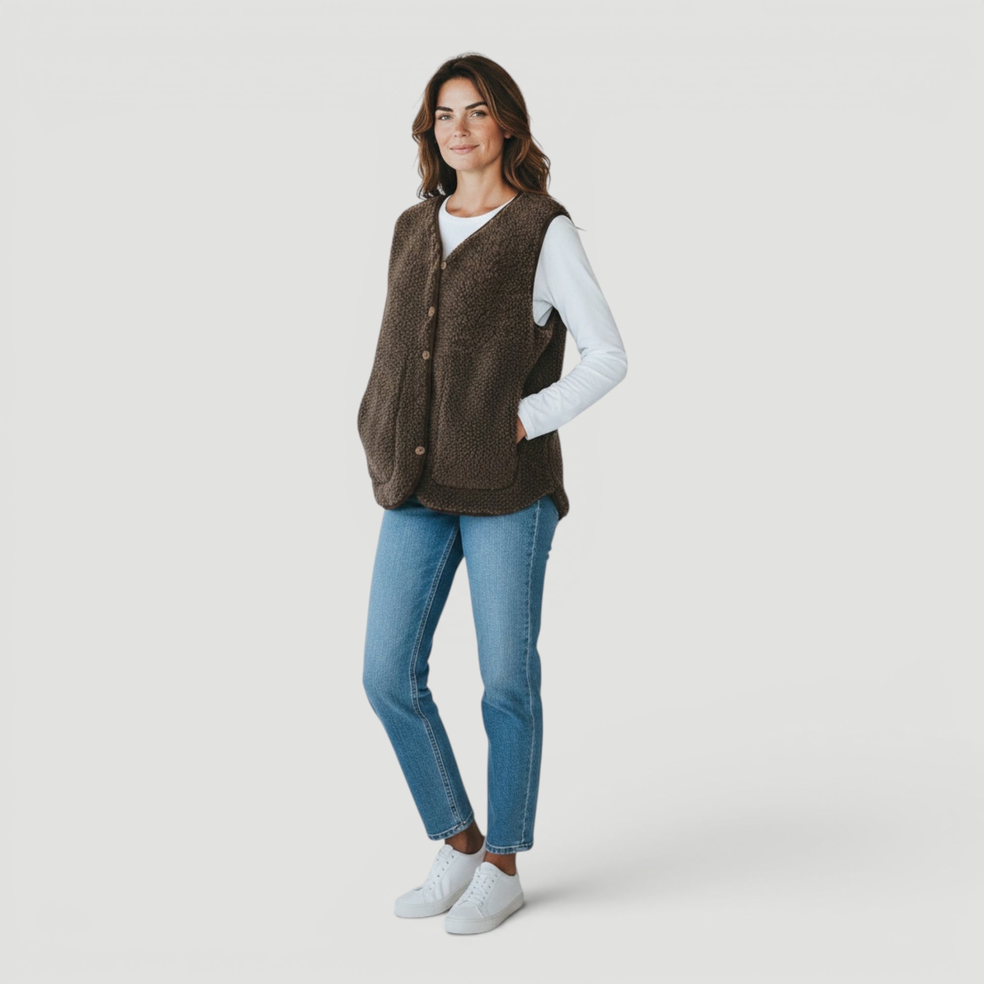 Ellmont London | Women’s Elegant Sleeveless Sweater Casual Chic