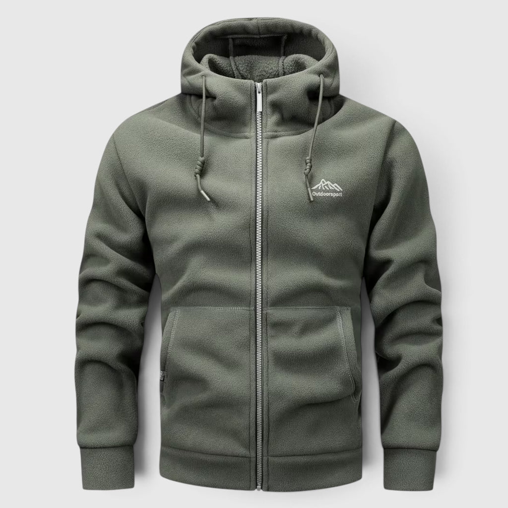 Leo | Men's Fleece Hoodie Jacket – Thick Winter Casual Hoodie