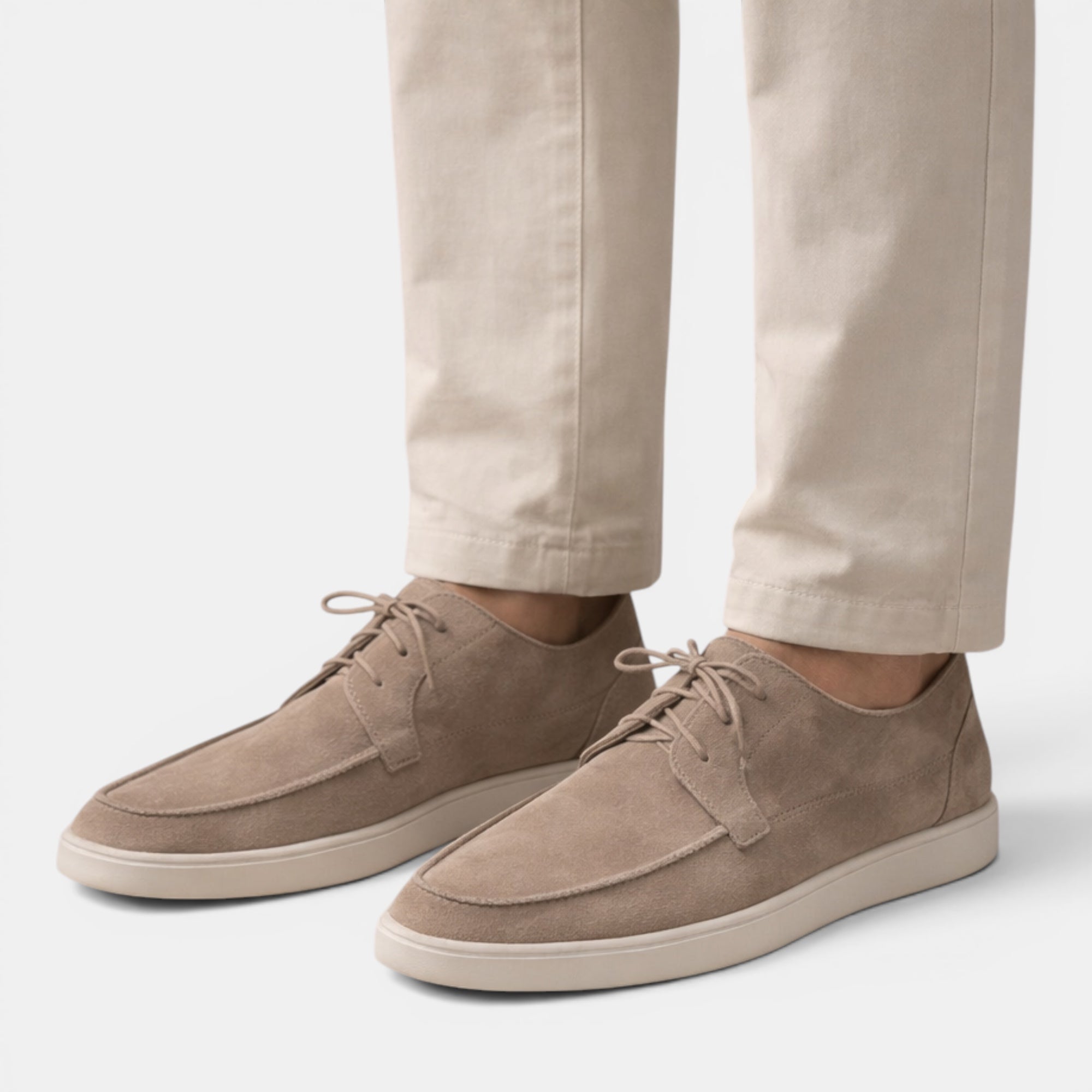 Ellmont London | Men's Leather Look Classic Lace-Up Summer Loafers
