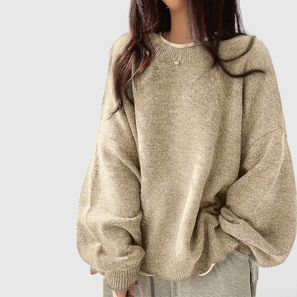 Iris | Women's Crewneck Sweater Long Sleeve Casual Knit Fall Winter Top