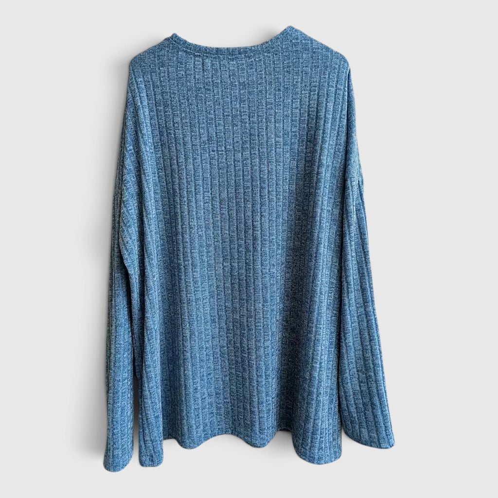 Lola | Women's Plus Size Crewneck Sweater – Relaxed Fit Long Sleeve Casual Top