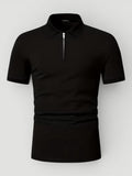 Ellmont London | Men’s Lightweight Zip Polo Shirt Everyday Style