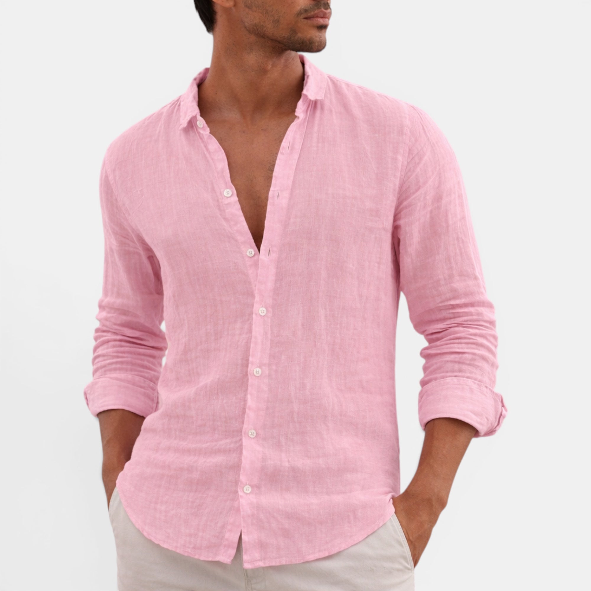 Ellmont London | Men's Linen Shirt – Breathable Casual Button Up