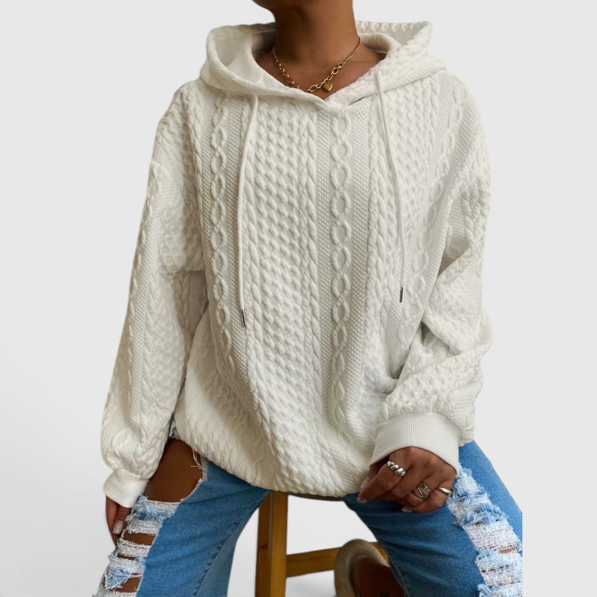 Willow | Women's Plus Size Long Sleeve Hoodie Relaxed Fit Sweatshirt