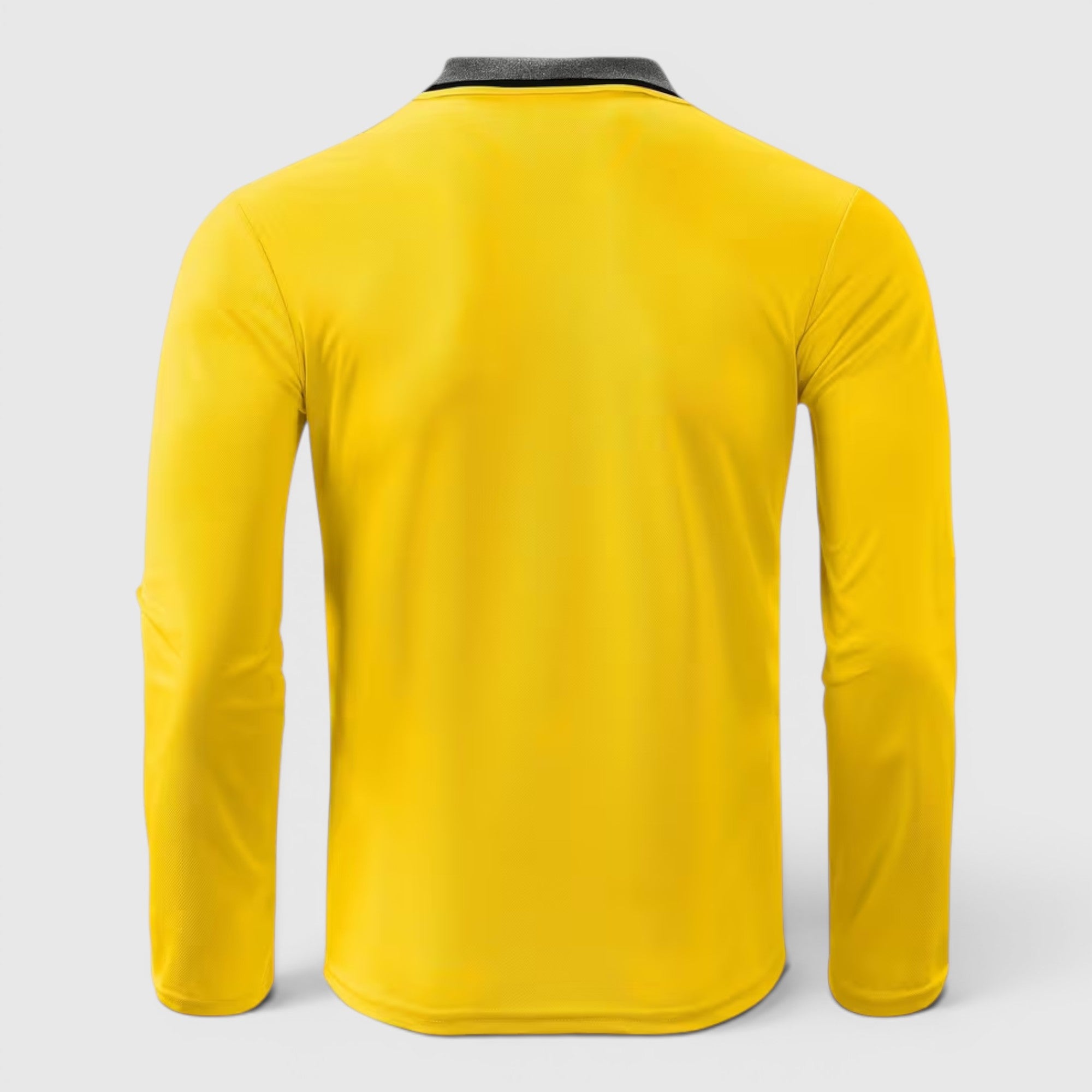 Ellmont London | Men's Long Sleeve Polo Shirt Contrast Collar Regular Fit Button Up