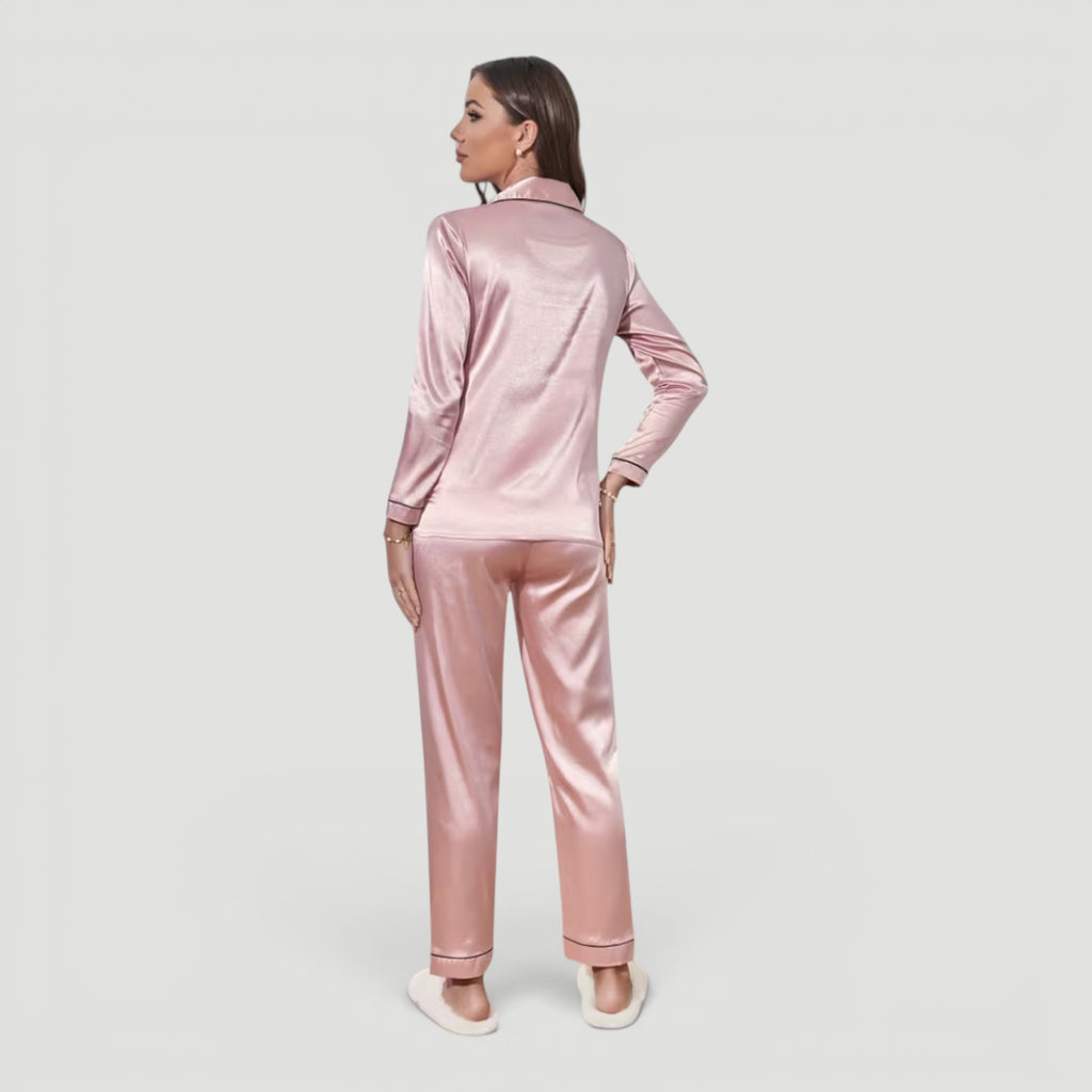 Ellmont London | Women’s Elegant Two Piece Pajama Lounge Set