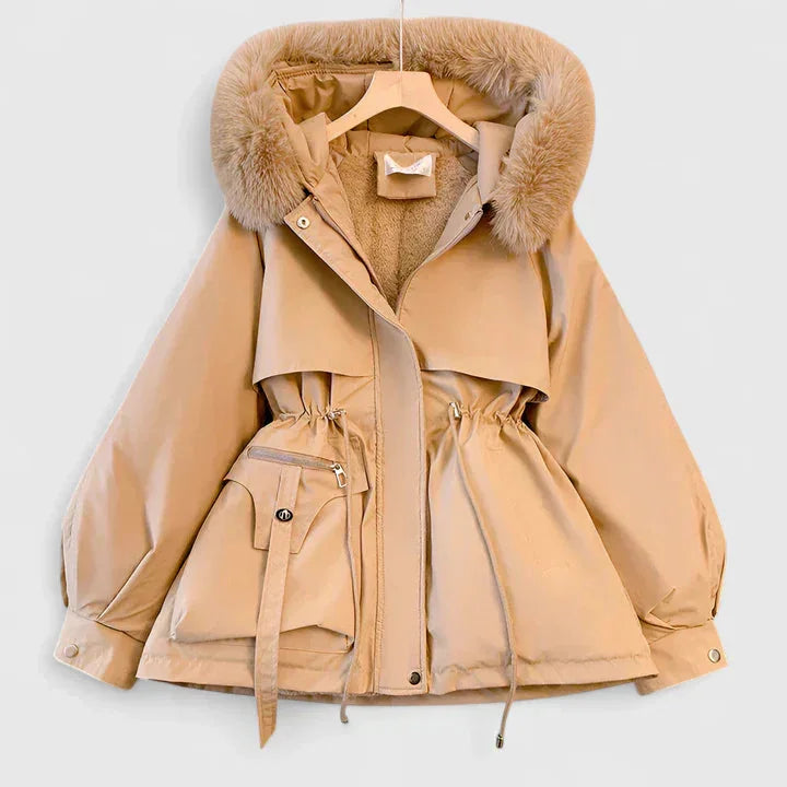 Women's Faux Fur Hood Parka Coat