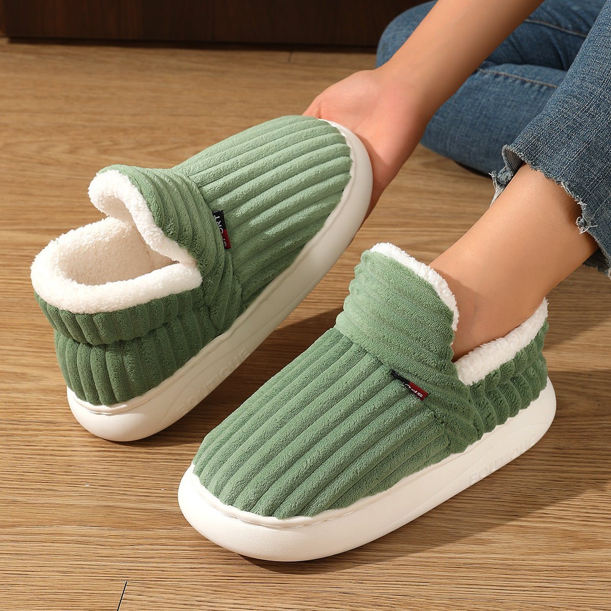 Women's Non-Slip Plush House Slippers