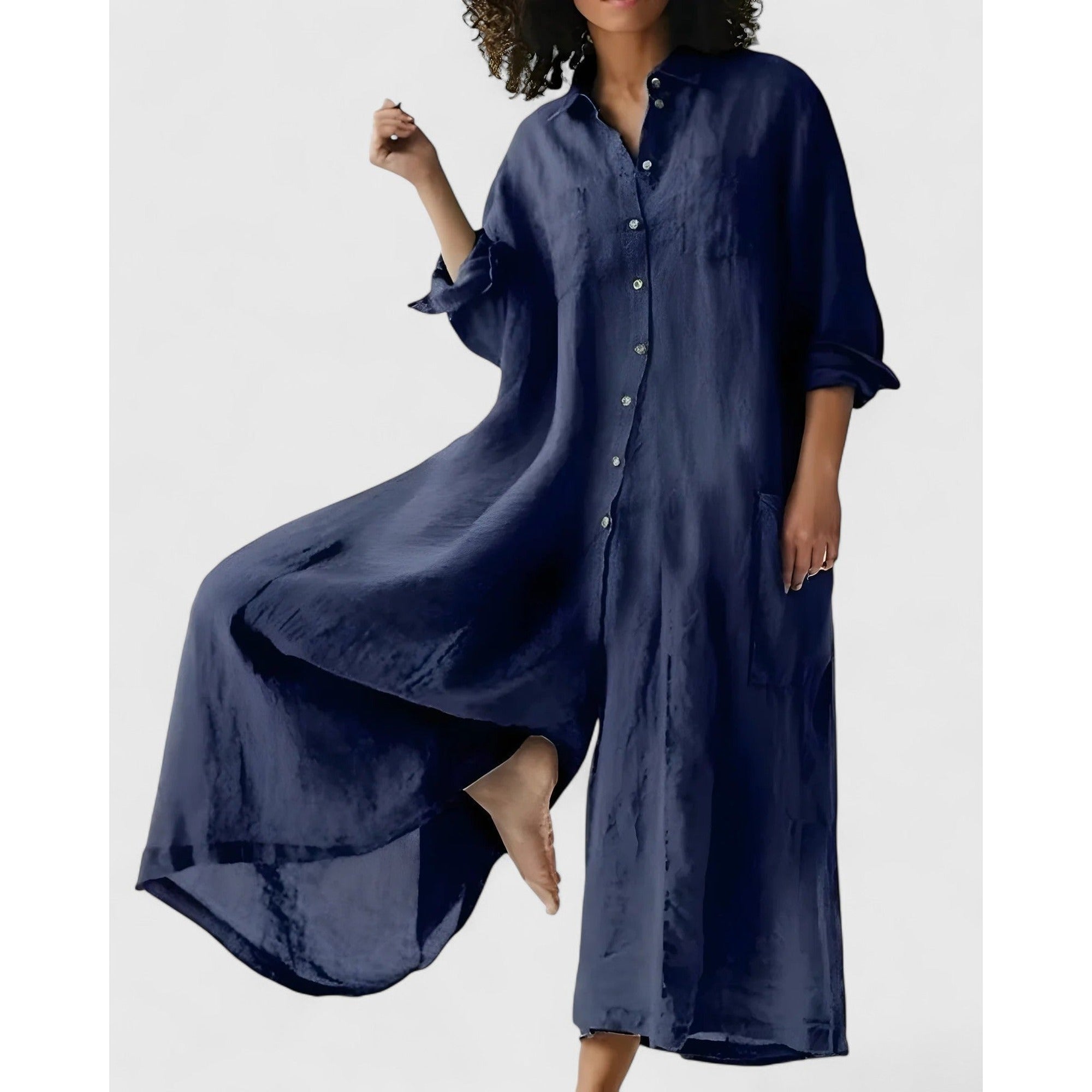 Camille | Exquisite Jumpsuitdress - Blue