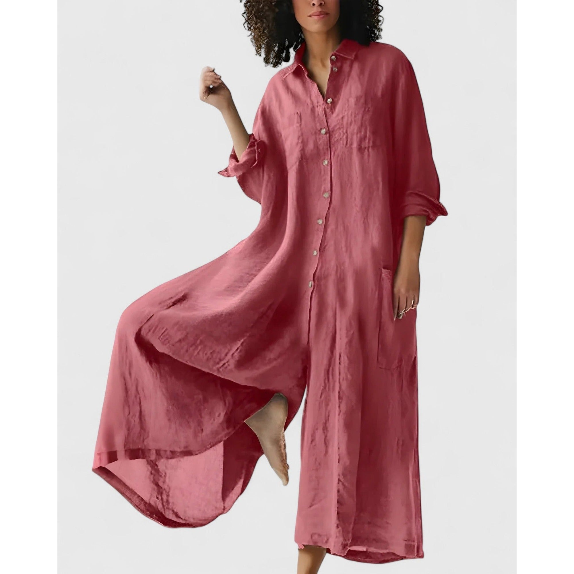 Camille | Exquisite Jumpsuitdress - Red