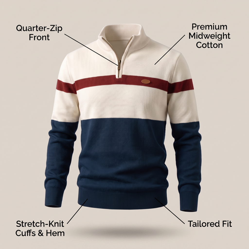 Alex | ELSTON HERITAGE QUARTER-ZIP
