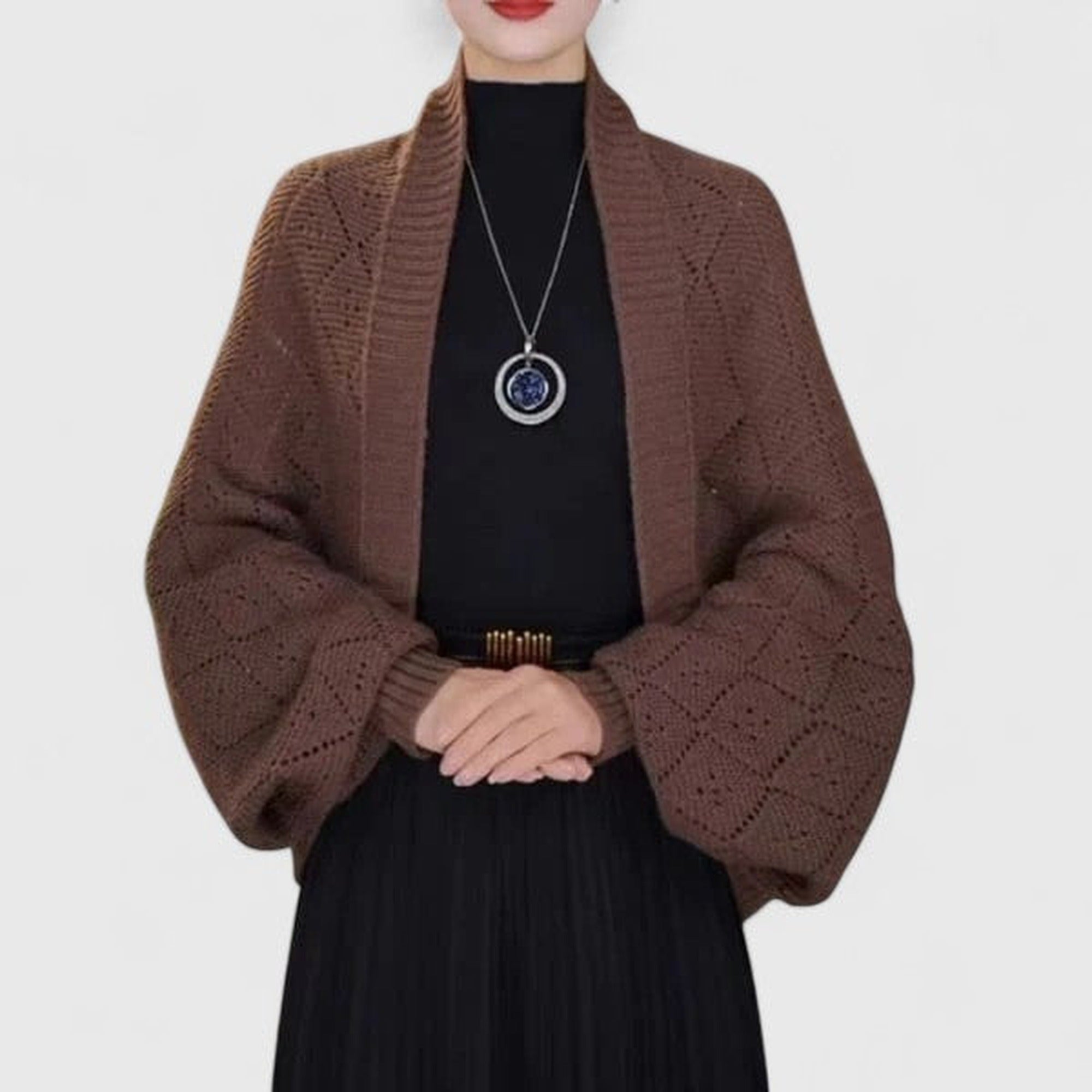 Ophelia | Elegant Cardigan - Brown