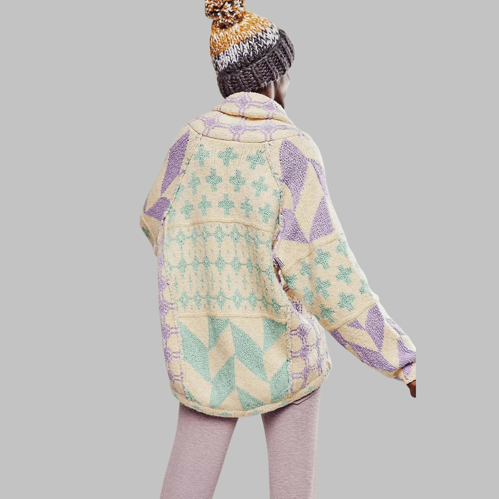 Georgia | Elegant Cardigan - Lavender