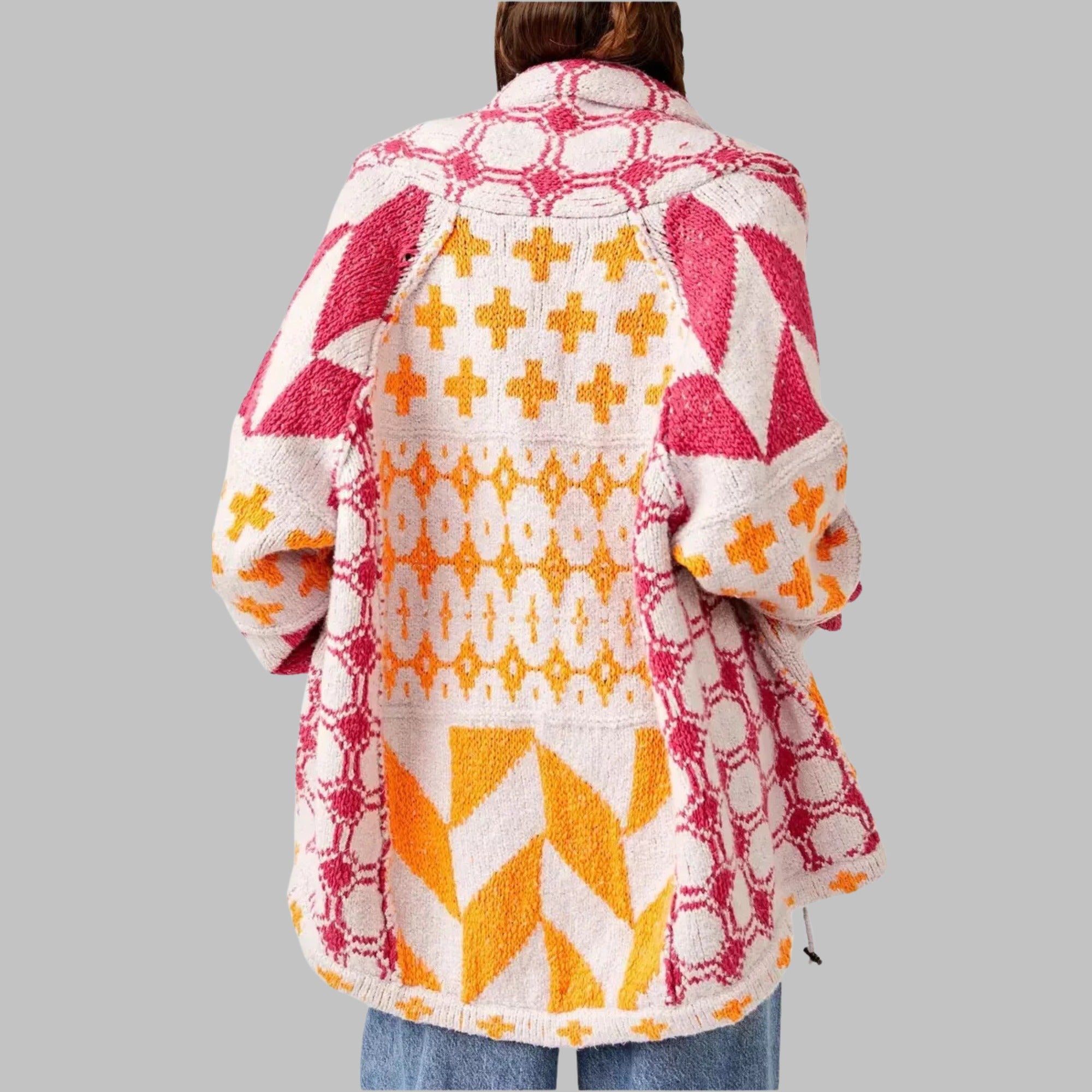 Georgia | Elegant Cardigan - Pink
