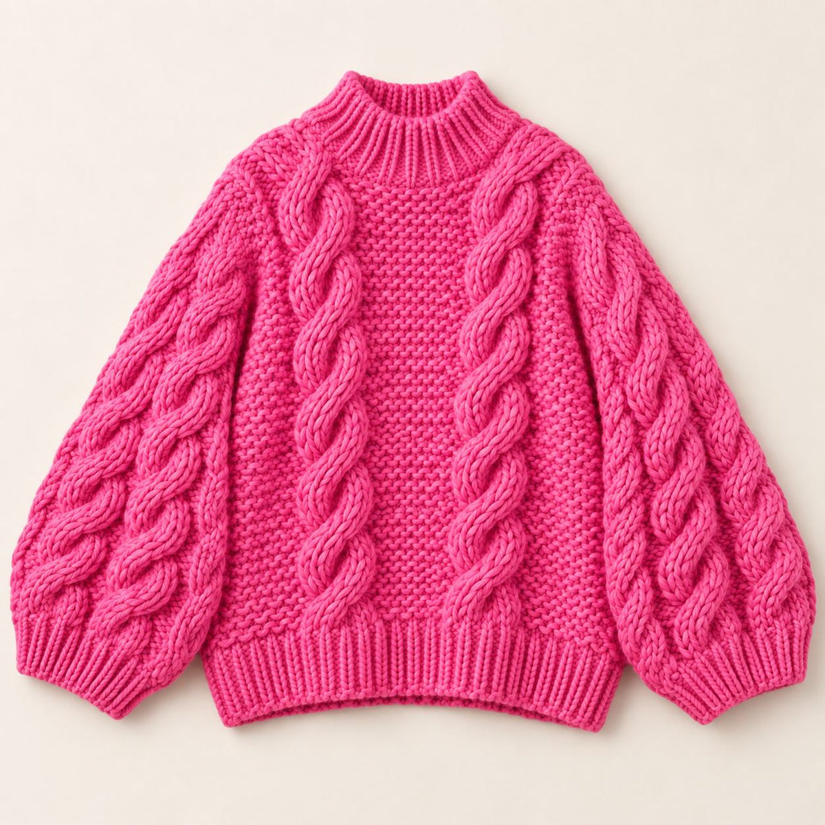 Adele | Evangeline Chunky Knit Sweater — Oversized Cozy Fit