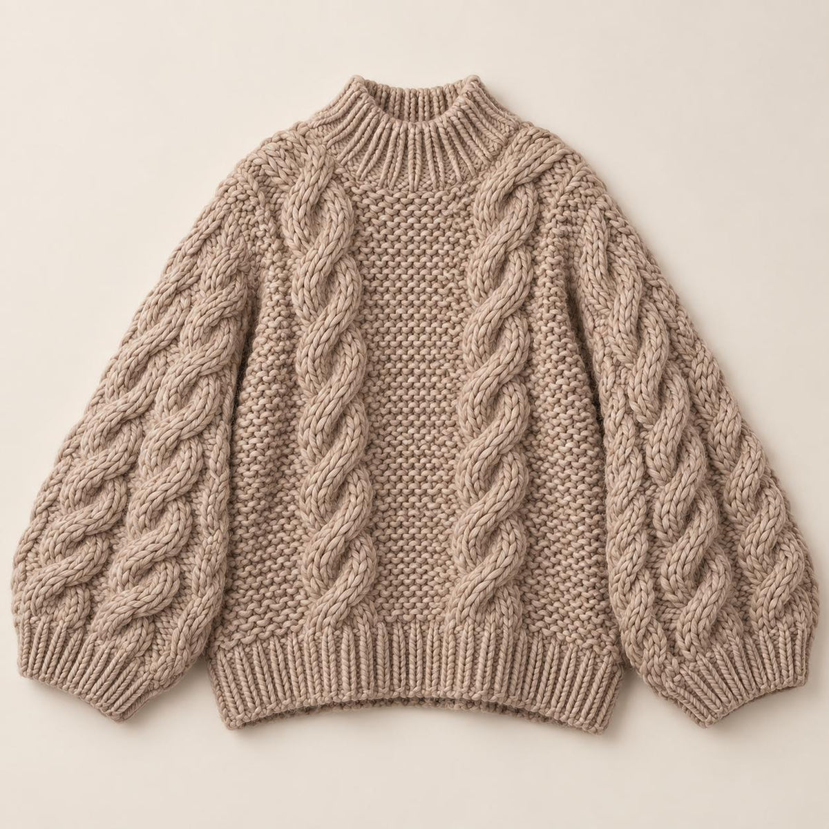 Adele | Evangeline Chunky Knit Sweater — Oversized Cozy Fit