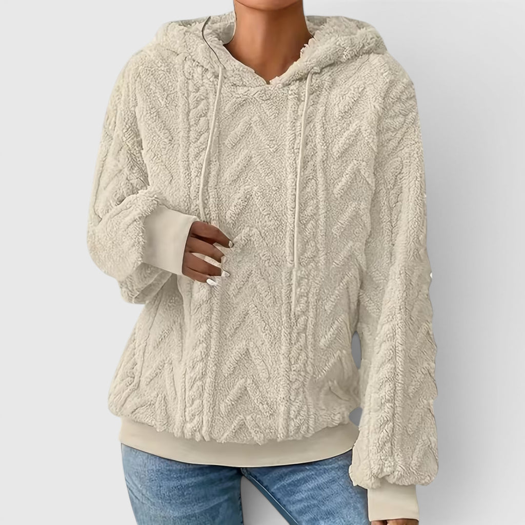 Ellmont London | Women's Casual Hooded Sweatshirt Loose Fit Everyday Pullover