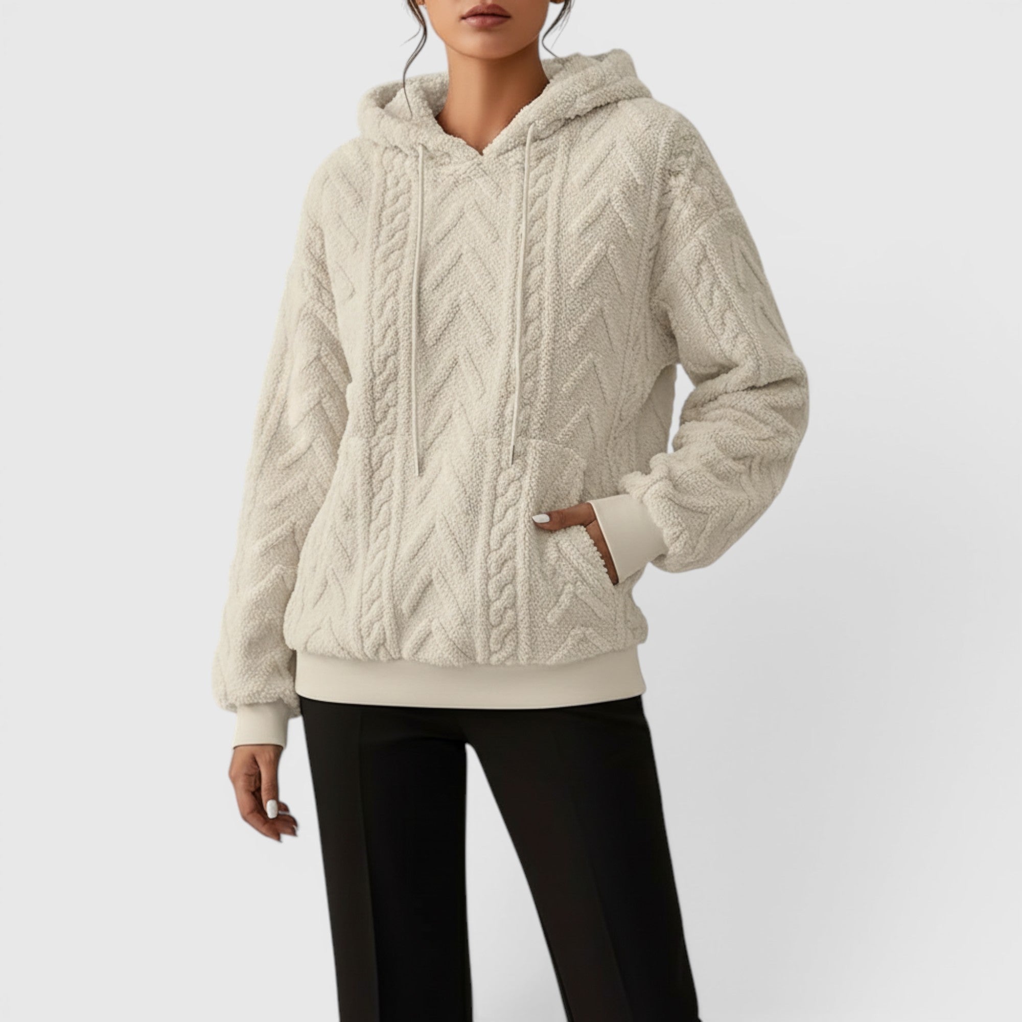 Mabel | Women's Casual Hooded Sweatshirt Loose Fit Everyday Pullover