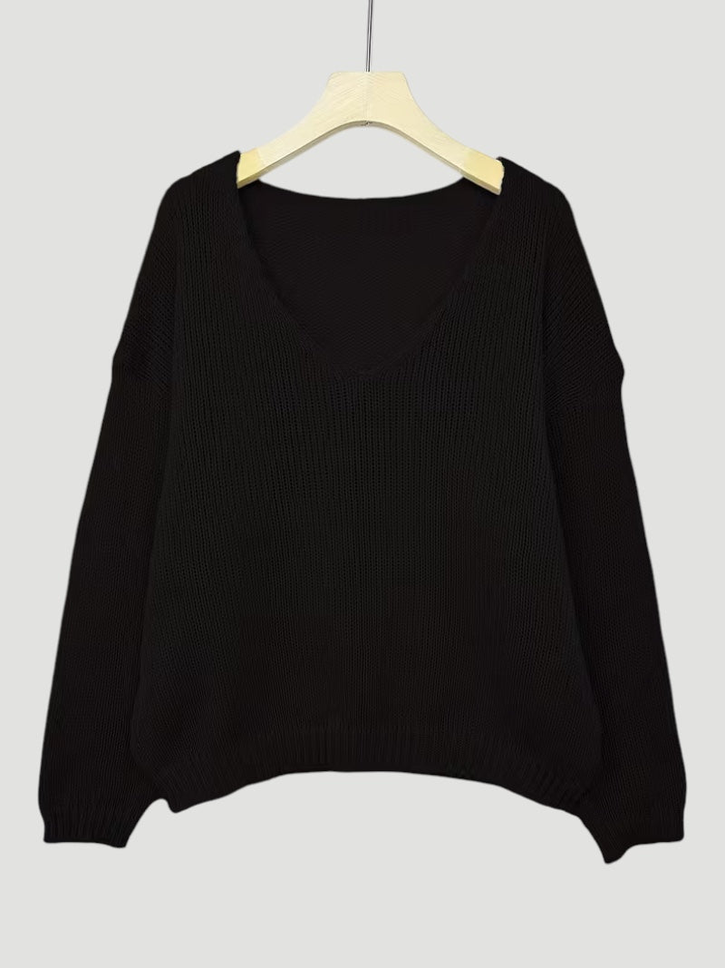 Ellmont London | Women’s Comfortable V-Neck Sweater Everyday