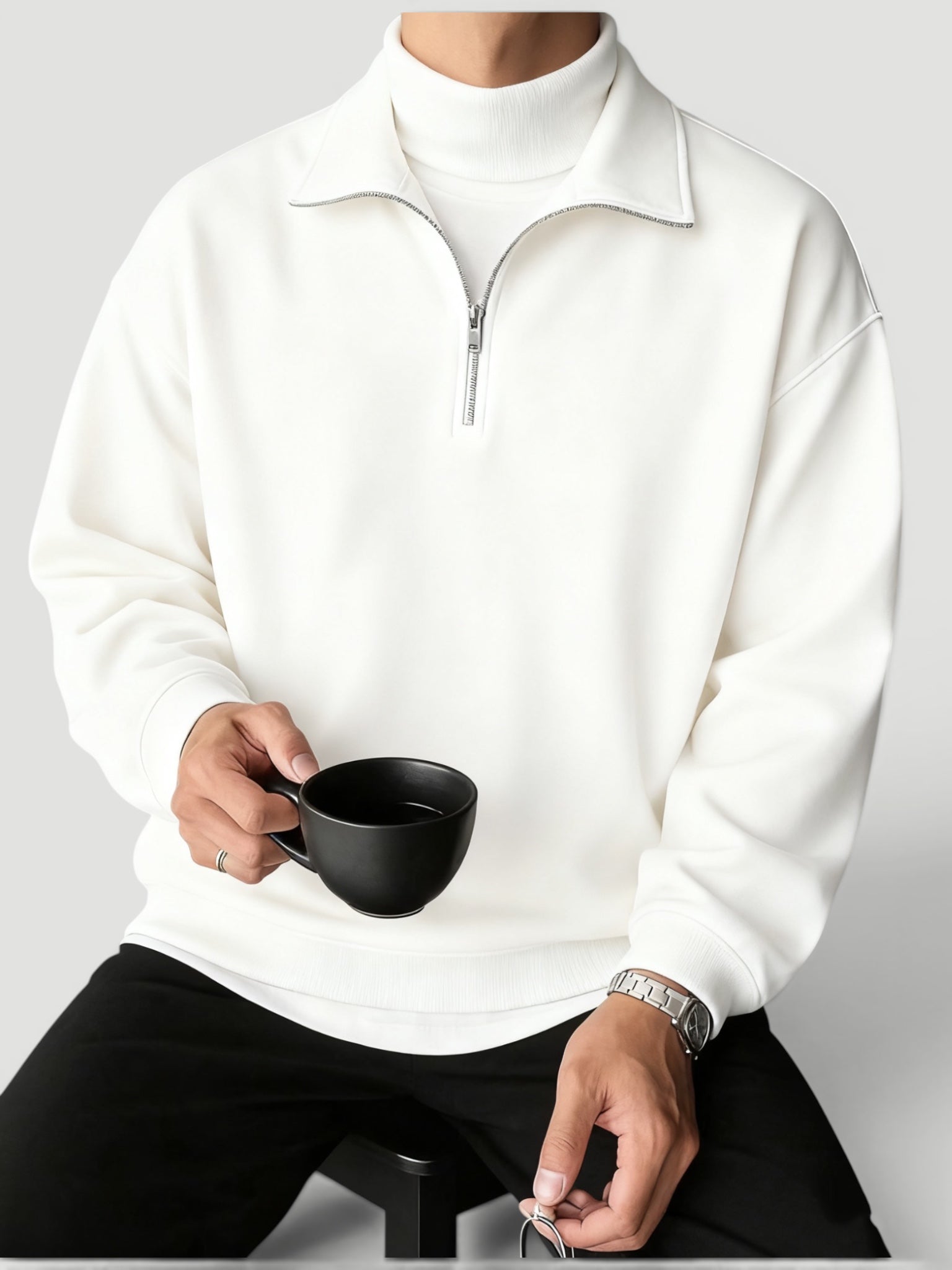 Ellmont London | Men’s Lightweight Quarter Zip Pullover