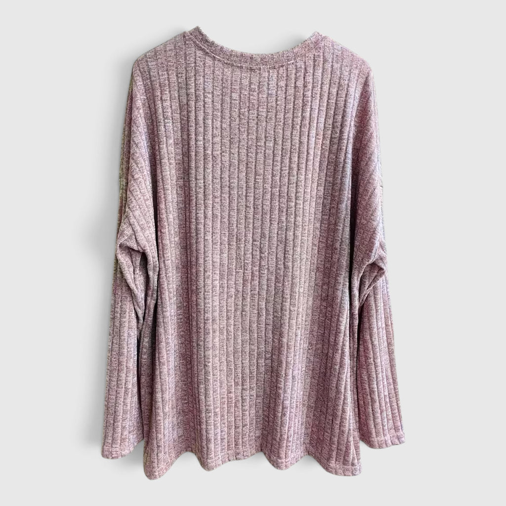 Lola | Women's Plus Size Crewneck Sweater – Relaxed Fit Long Sleeve Casual Top