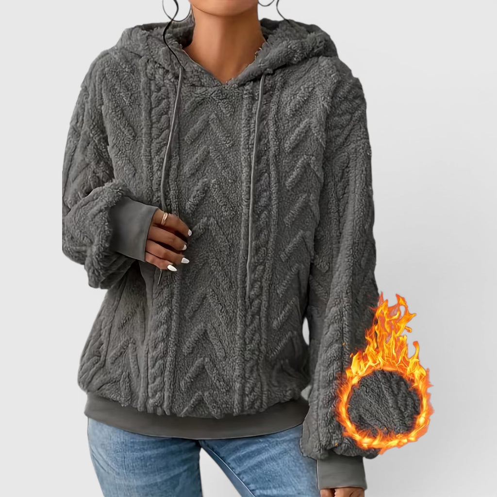 Ellmont London | Women's Casual Hooded Sweatshirt Loose Fit Everyday Pullover
