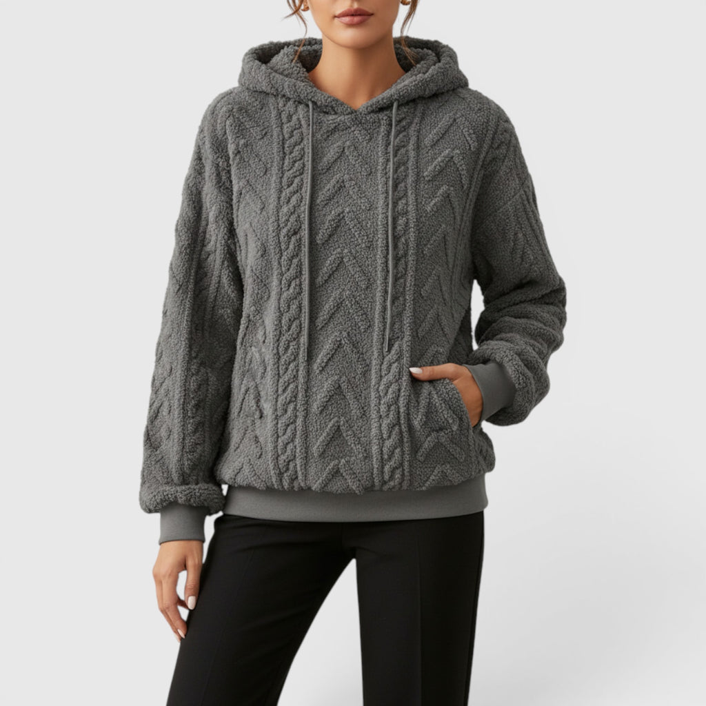Ellmont London | Women's Casual Hooded Sweatshirt Loose Fit Everyday Pullover