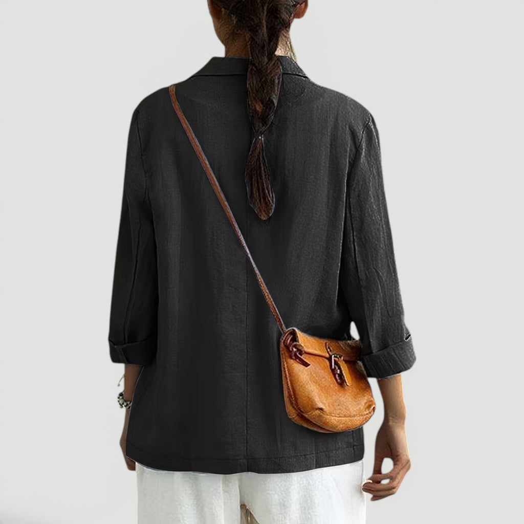 Ellmont London | Women's Summer 2 Button Blazer Jacket with Pockets