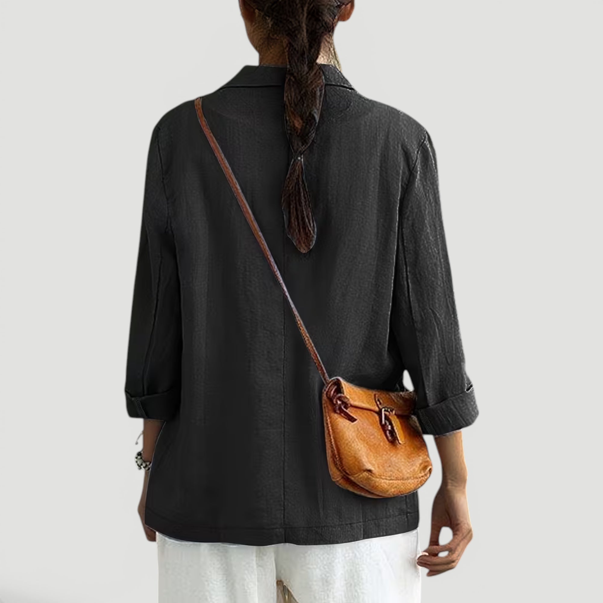 Ellmont London | Women's Summer 2 Button Blazer Jacket with Pockets
