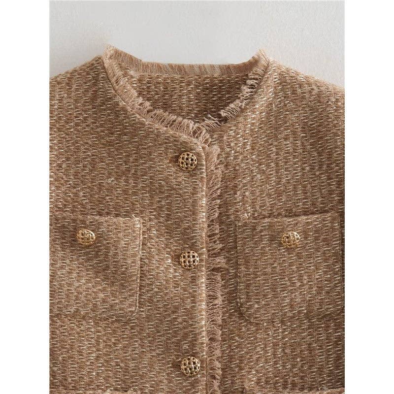 Ellmont London | Women’s Lightweight Elegant Tweed Structured Jacket