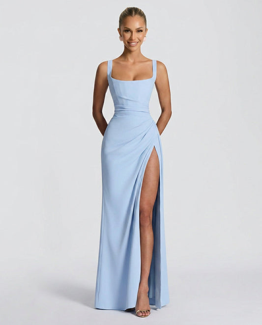 Women's Strapless Tiered Maxi Dress