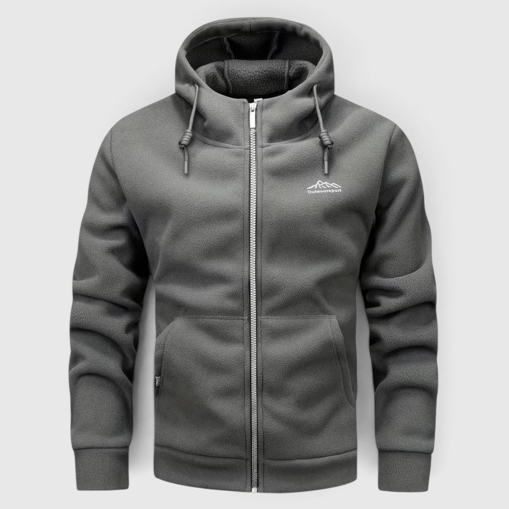Leo | Men's Fleece Hoodie Jacket – Thick Winter Casual Hoodie