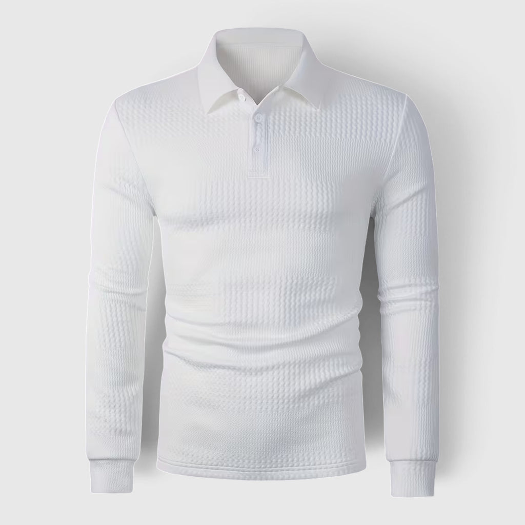 Martin | Men's Jacquard Knit Shirt – Regular Fit Office & Weekend Wear