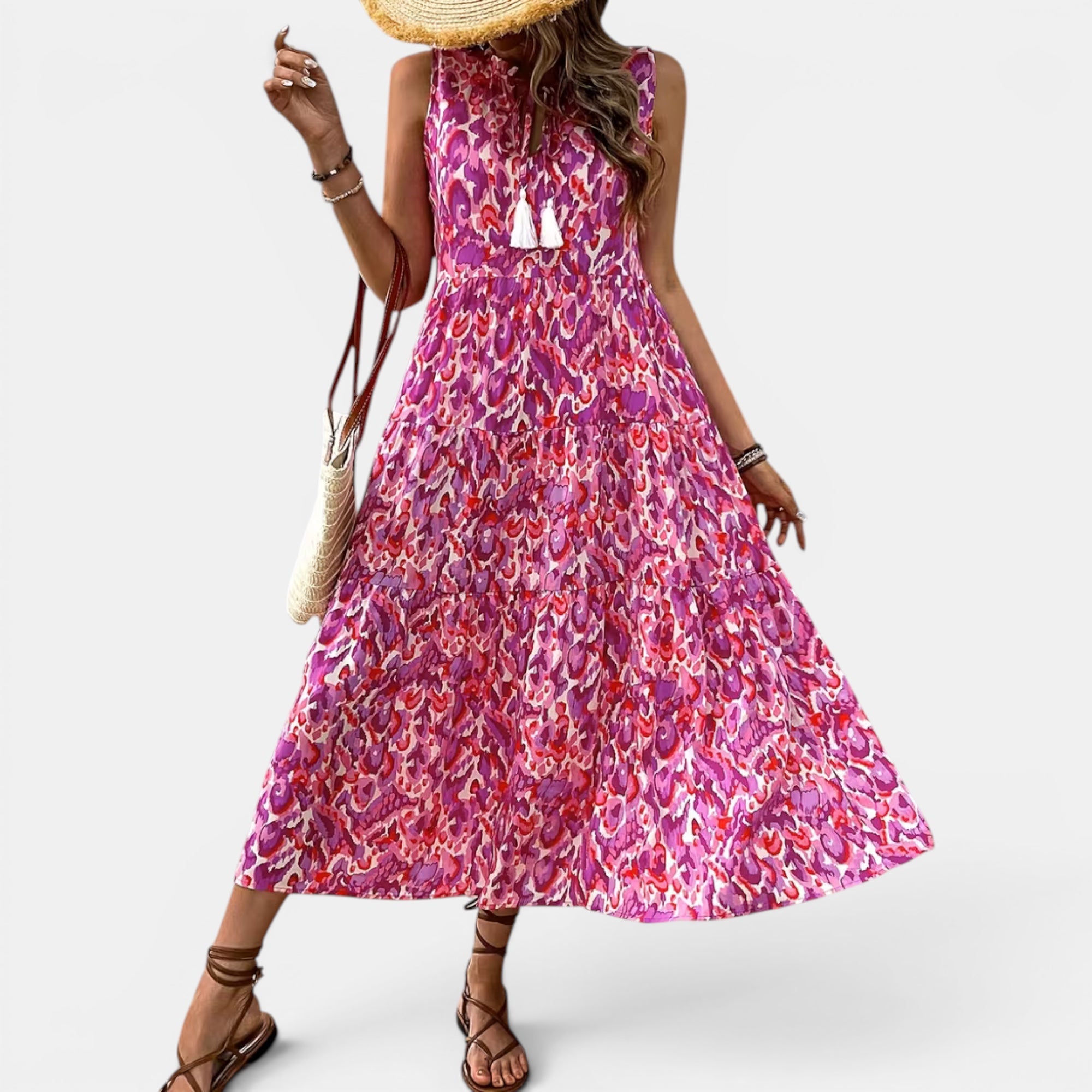 Ellmont London | Women's Lightweight Sleeveless Boho Dress for Summer