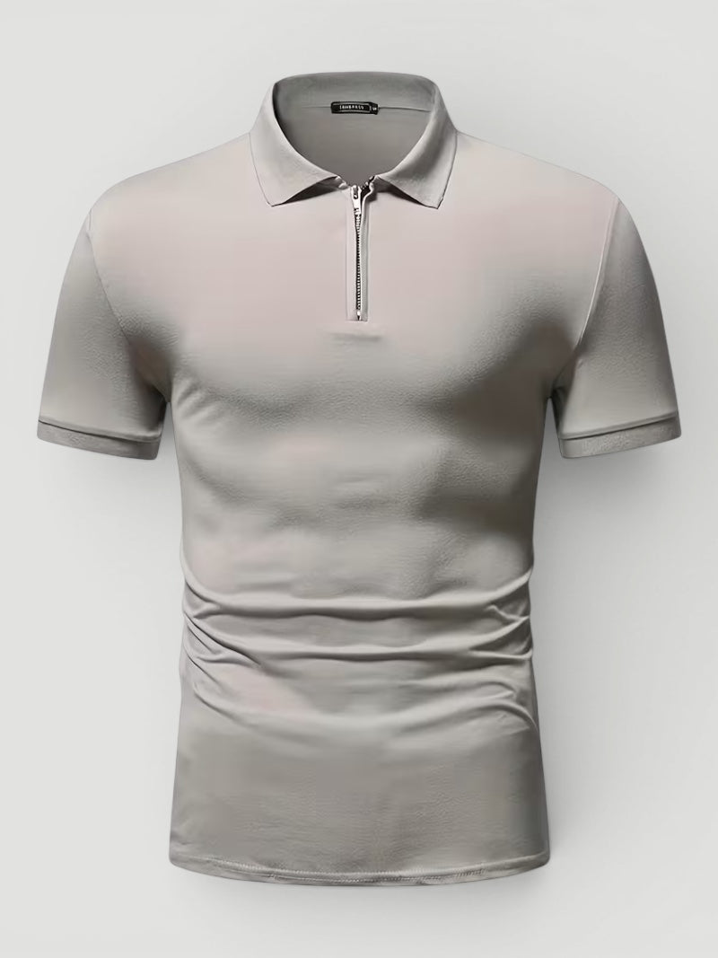 Ellmont London | Men’s Lightweight Zip Polo Shirt Everyday Style