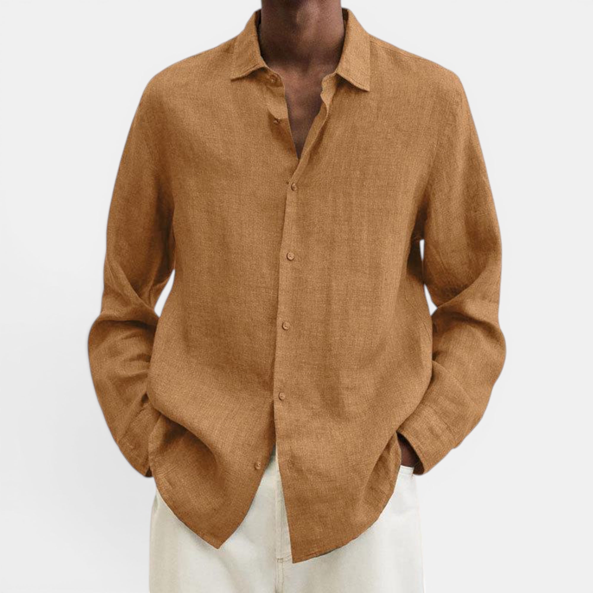 Ellmont London | Men's Lightweight Linen Breathable Button Up Shirt