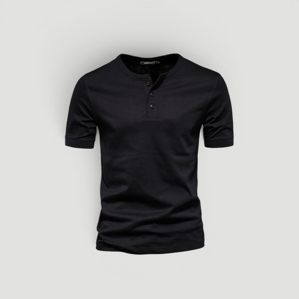 Ellmont London | Men’s Slim Fit Button Neck Casual Shirt