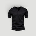 Ellmont London | Men’s Slim Fit Button Neck Casual Shirt