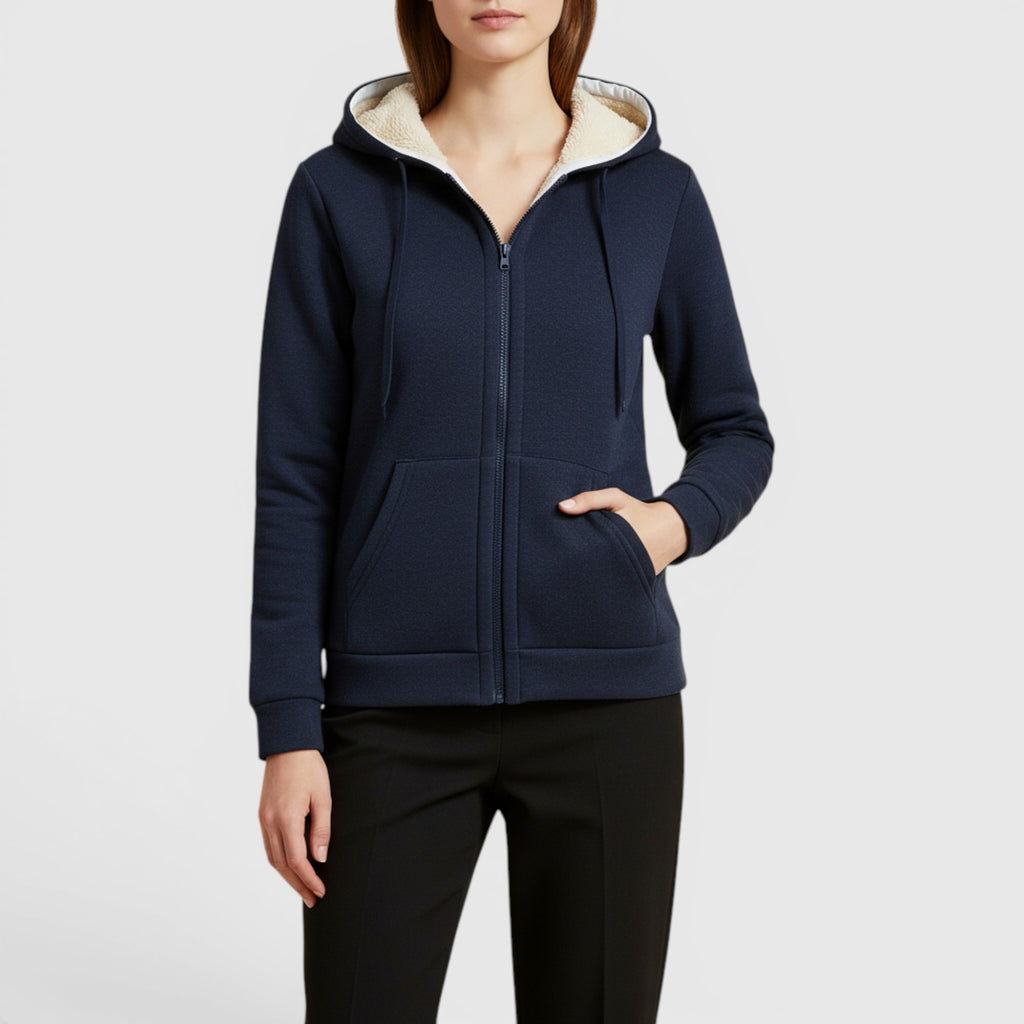 Ellmont London | Women's Hooded Lined Hoodie Everyday Warm Casual Jacket
