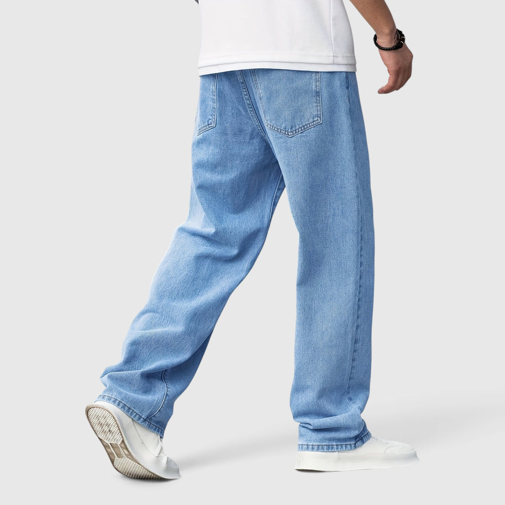 Jack | Men's Baggy Denim Jeans Wide-Leg Regular Fit Trousers