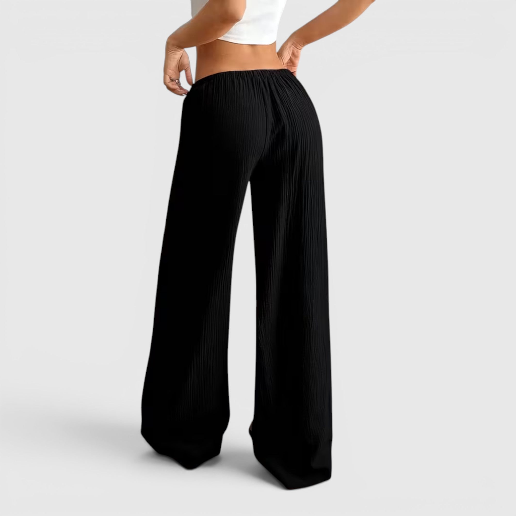 Greta | Women's Loose Straight Leg Trouser Set Lightweight Casual Outfit