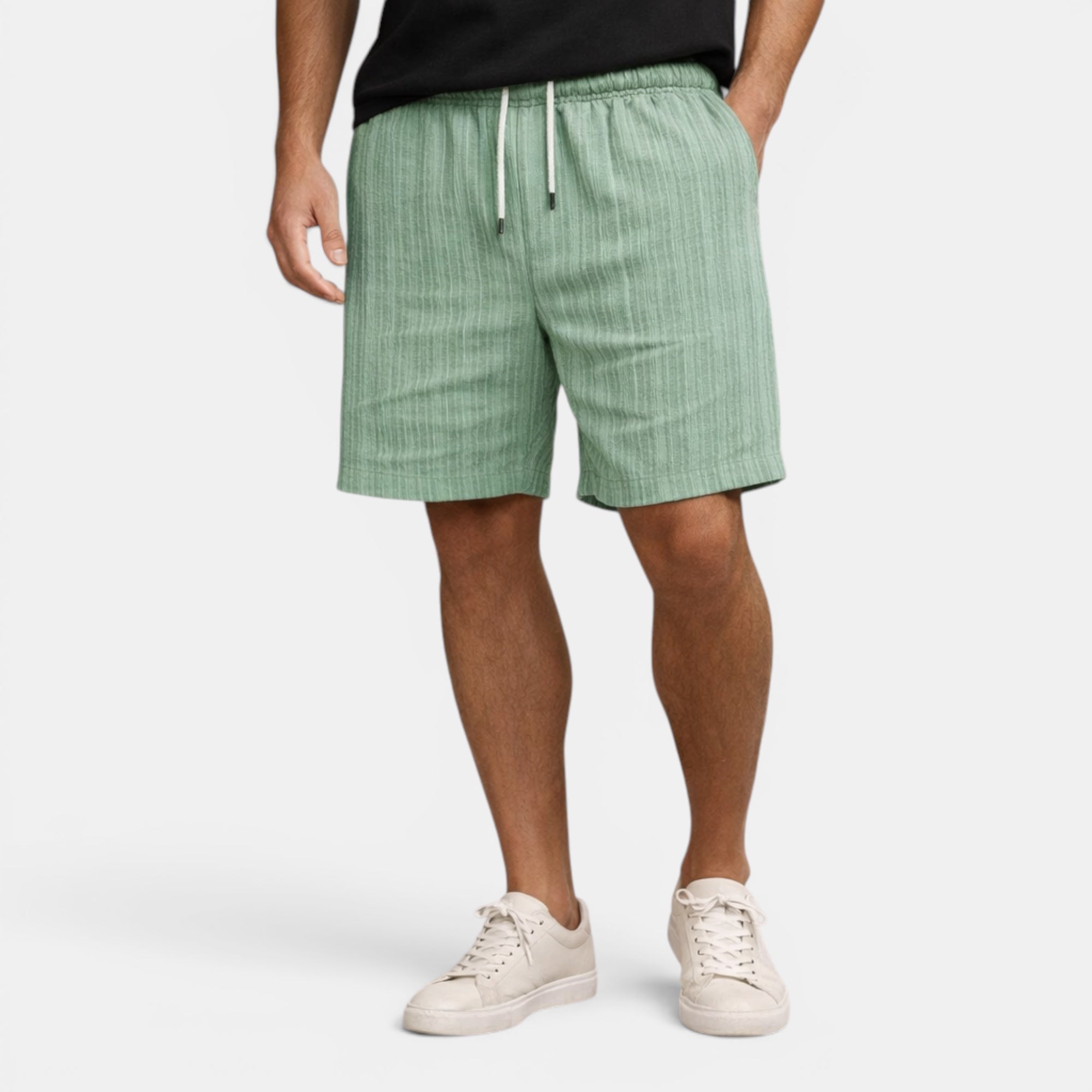Ellmont London | Men's Breathable Casual Linen Summer Shorts Regular Fit