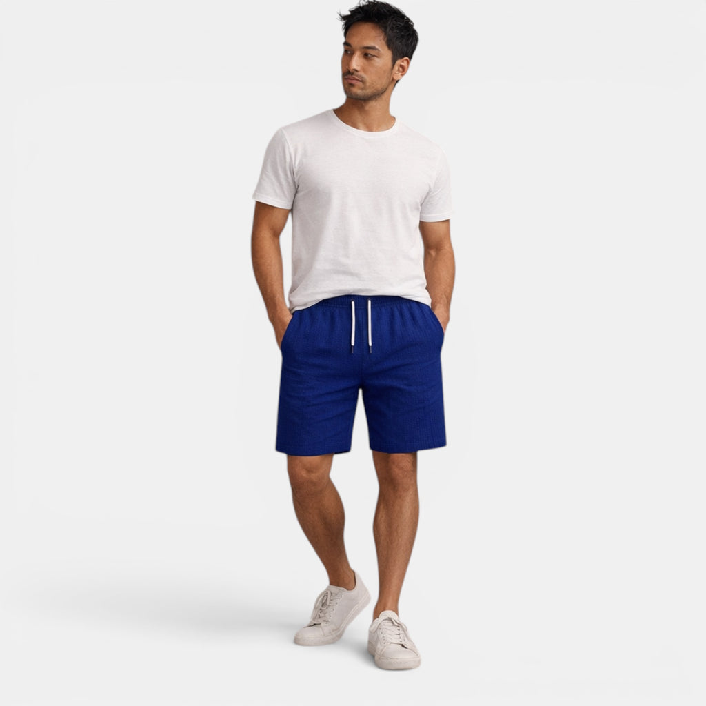 Ellmont London | Men's Breathable Casual Linen Summer Shorts Regular Fit