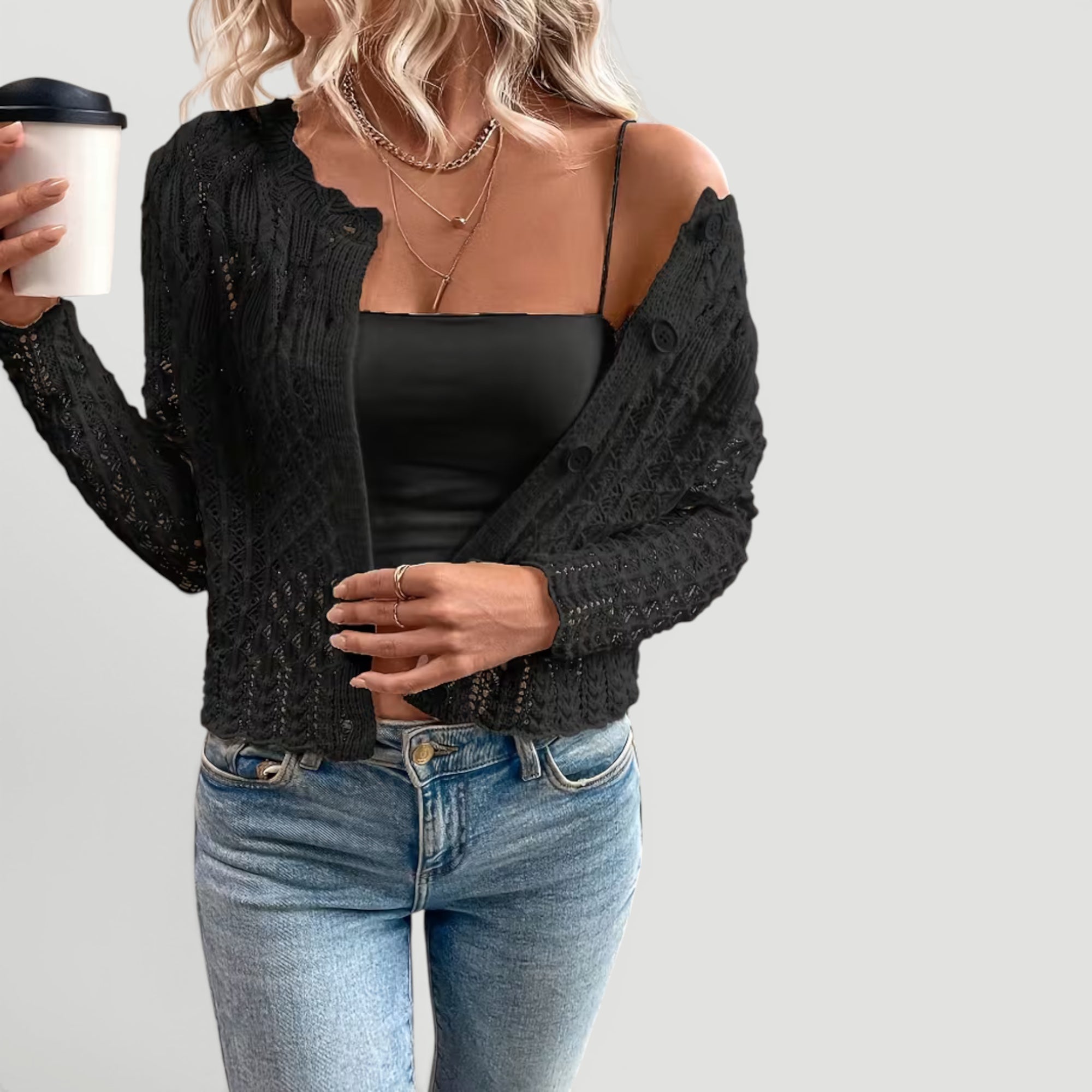 Ellmont London | Women’s Lightweight Cardigan Casual Summer Layer