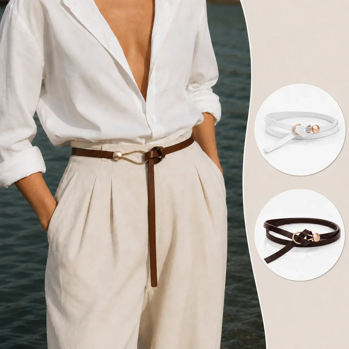 Dakota | La Marélie Luxurious Leather Belt
